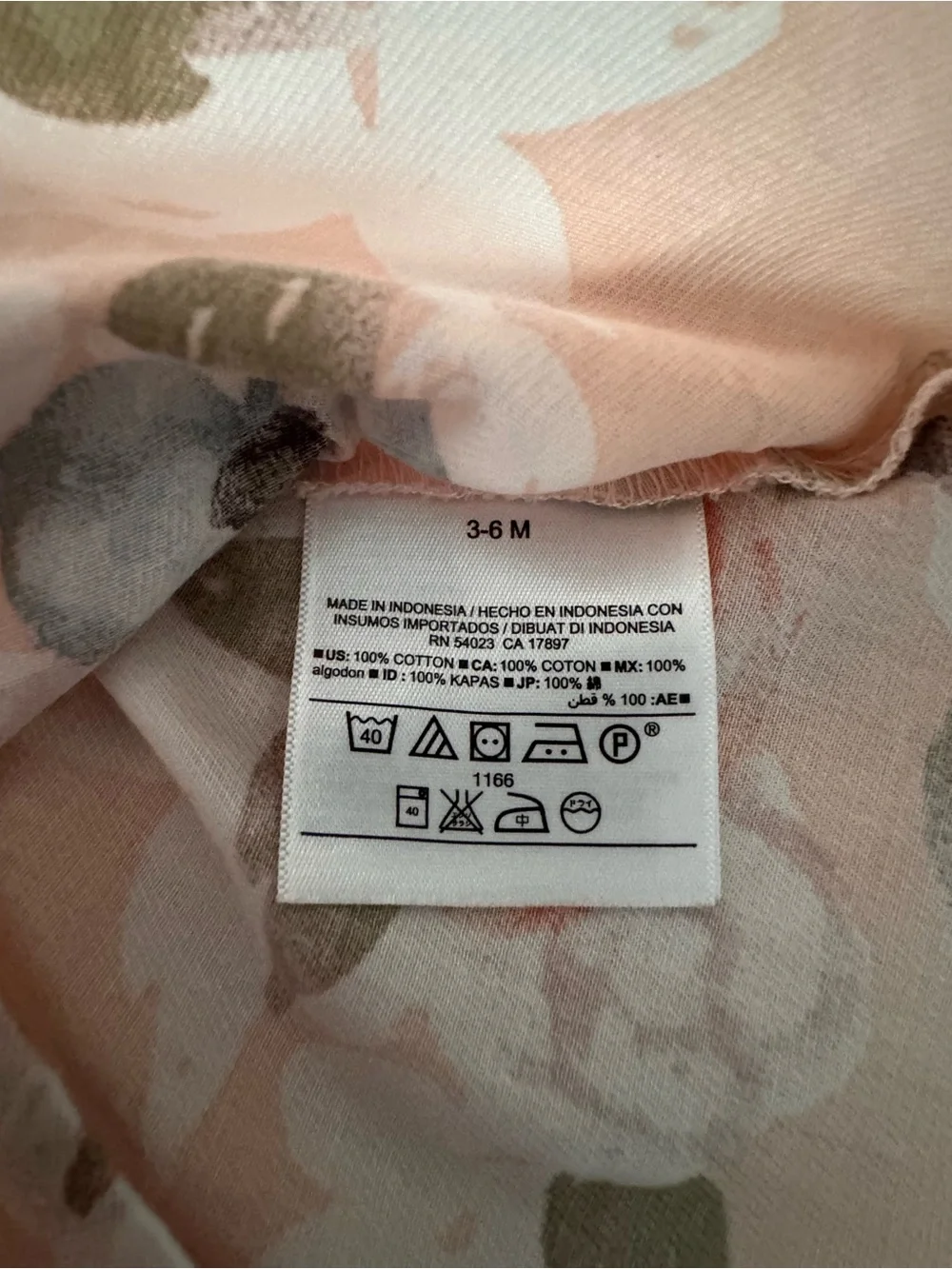Old Navy Pink Floral Baby Top